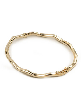 14K gold Light Curved Bracelet