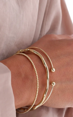 14K gold Light Curved Bracelet