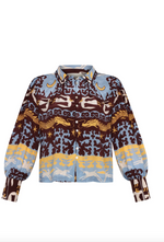 Elisa Shirt in Dragon Horse Blue