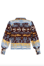 Elisa Shirt in Dragon Horse Blue