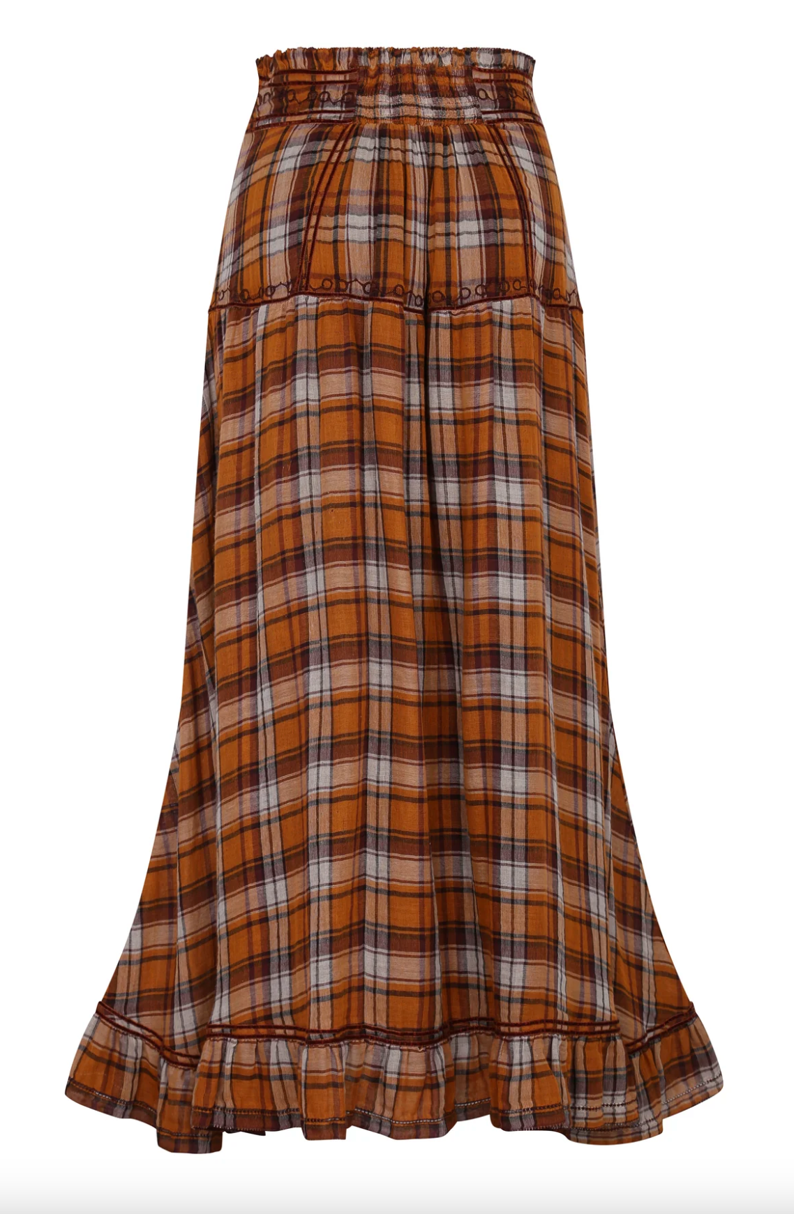 Jinete Skirt- Brown Plaid