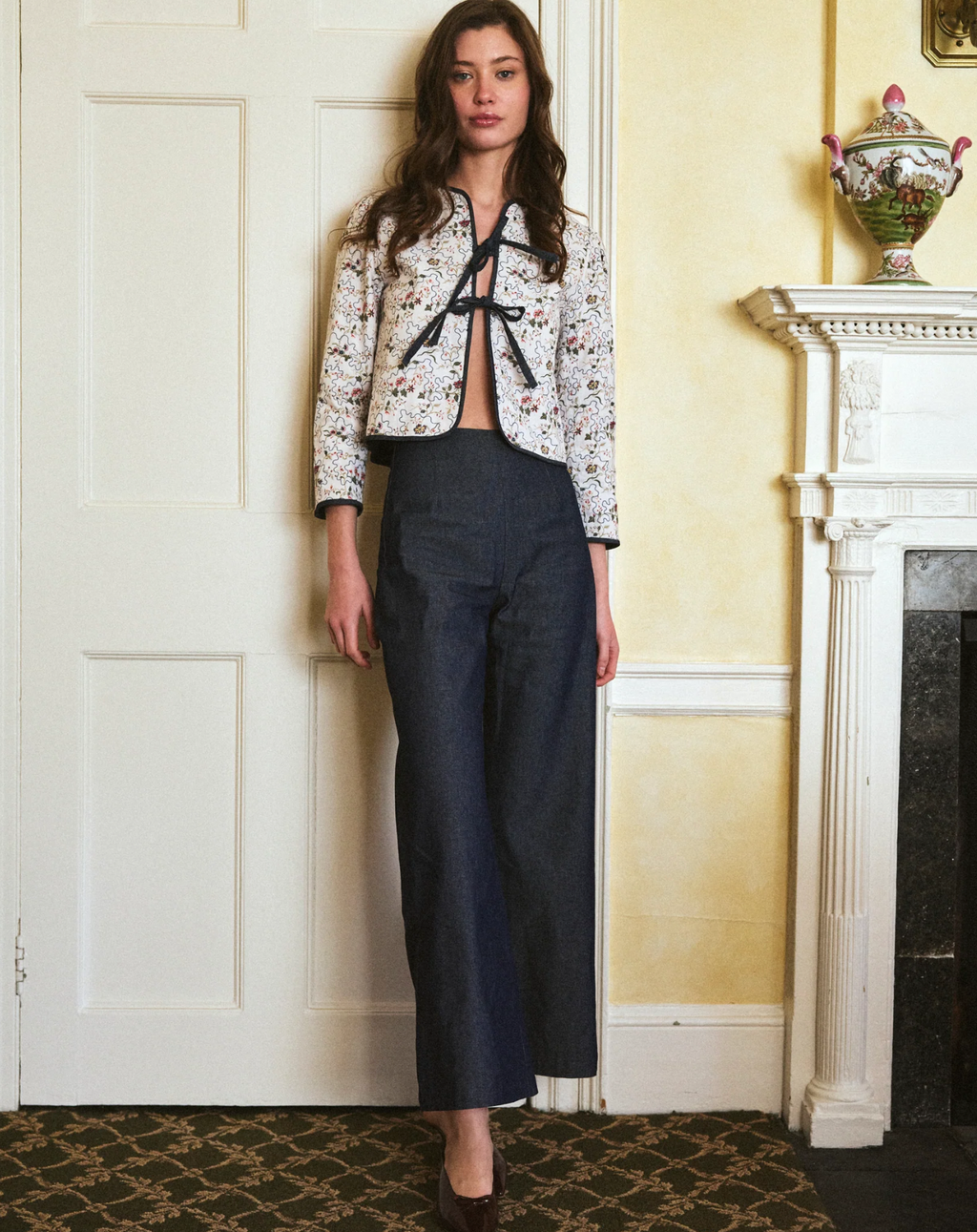 Lady Jacket in Fleur Bleue / Denim