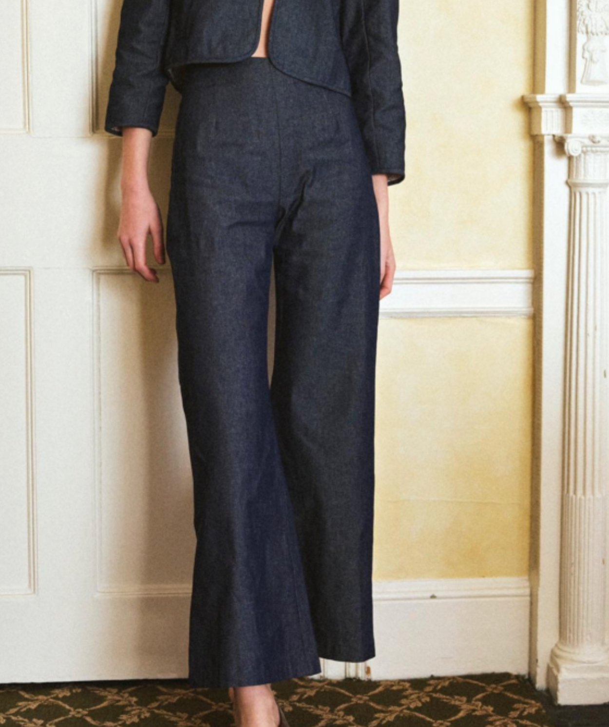 Elise Pant in Denim