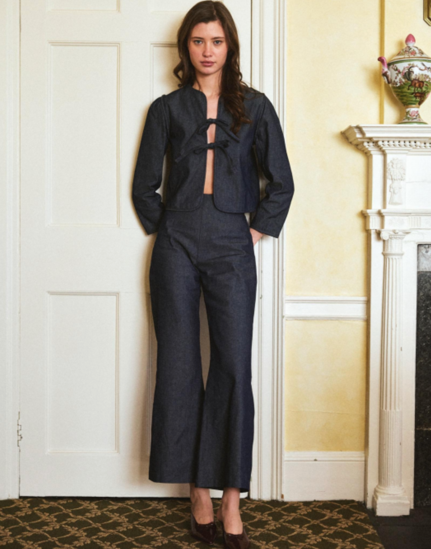 Elise Pant in Denim