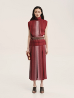 Therion Dress in Burgundy