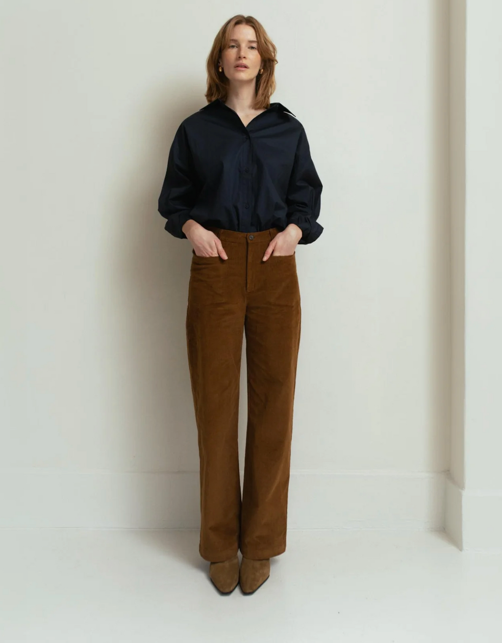 Wilma Pant in Tobacco