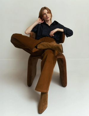 Wilma Pant in Tobacco