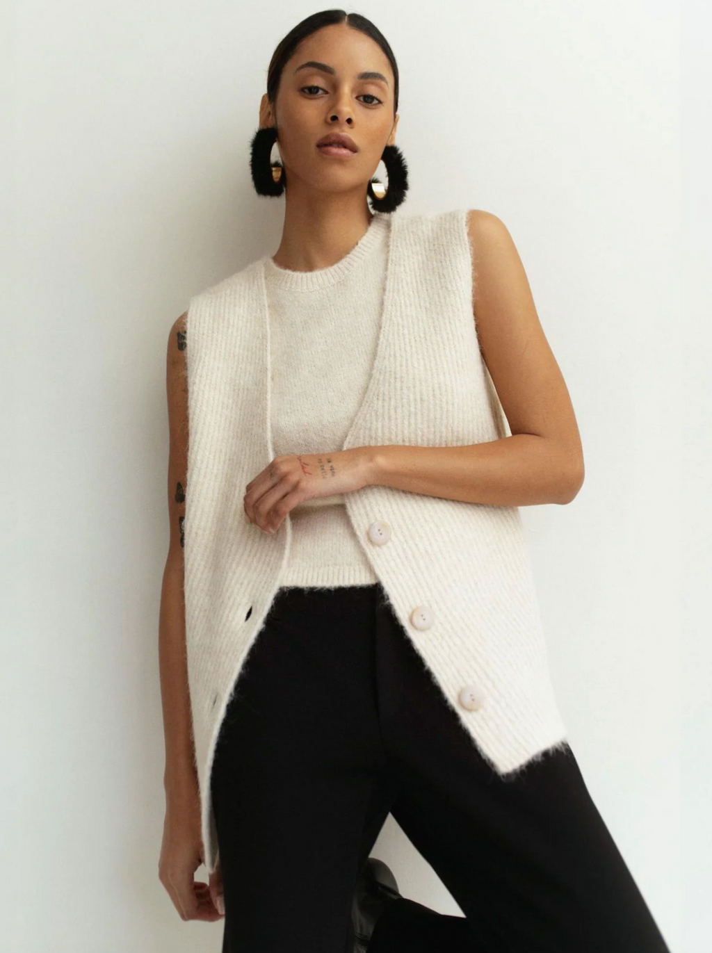 Karina Vest in Oatmeal