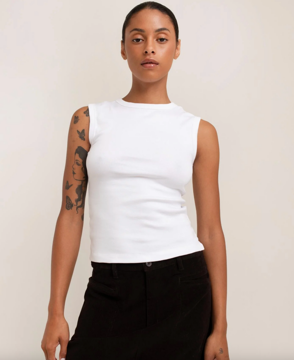 Lydia Tank in Bright White
