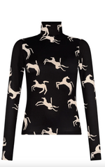 Sur Top in Black Cream