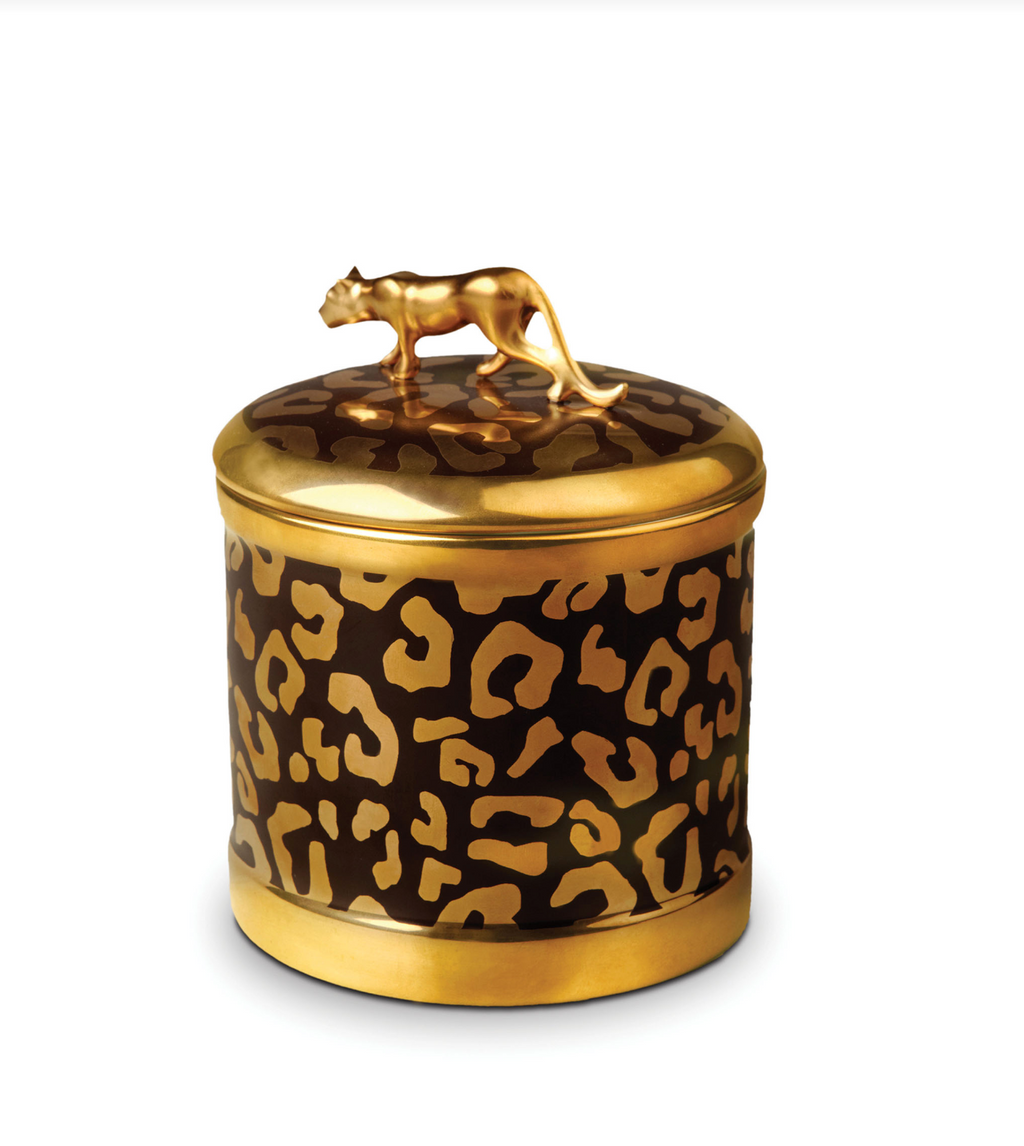 Leopard Candle