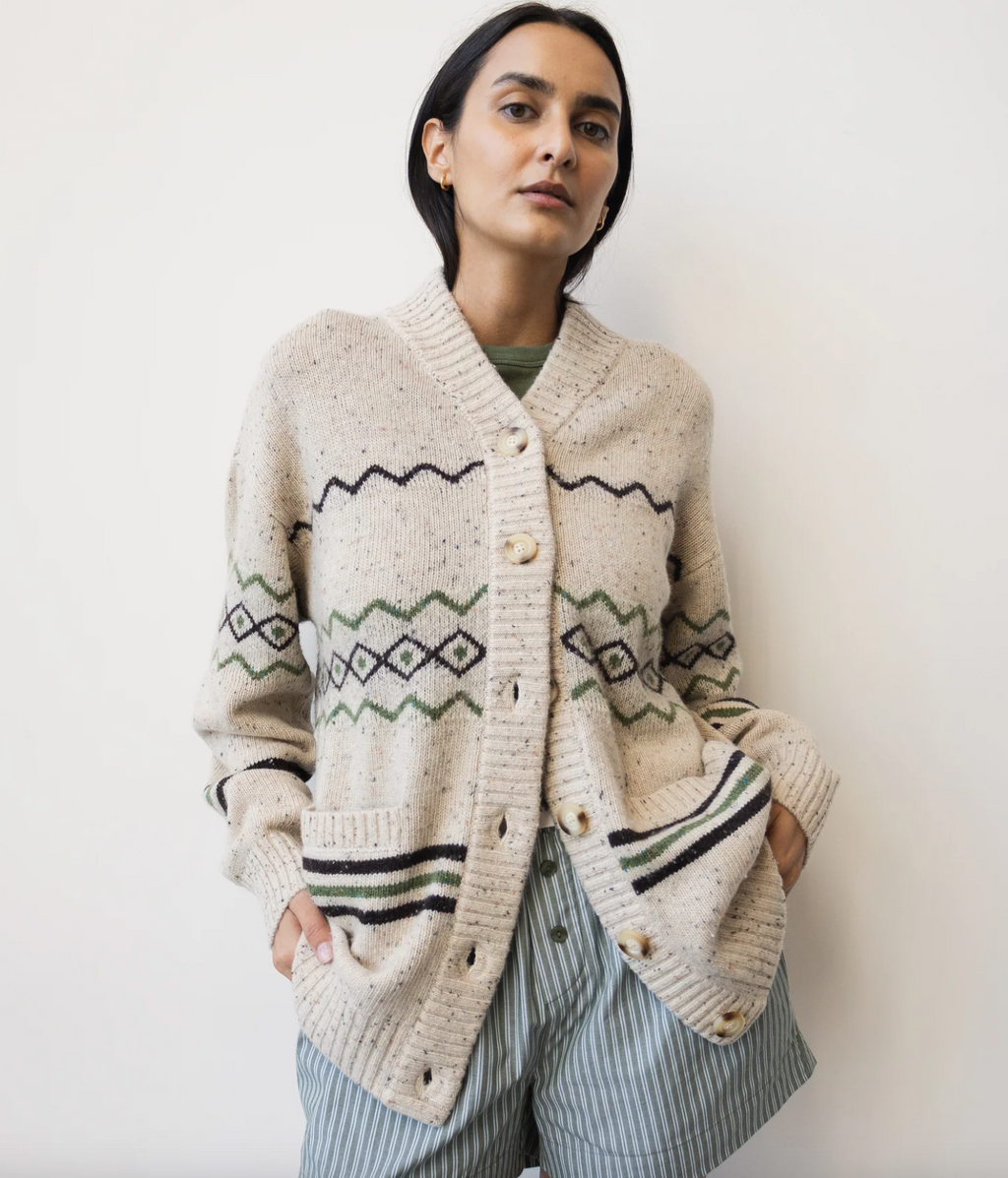 Adrien Cardigan in Vintage Oat