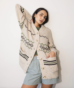 Adrien Cardigan in Vintage Oat