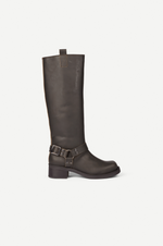Sabrenta High Boots in Black Olive