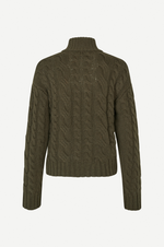 Saharriet Zip Cardigan in Deep Forest