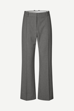 Salot Trousers in Dak Gull Grey Pinstripe