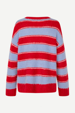 Sajeanne Sweater in Haute Red Stripe