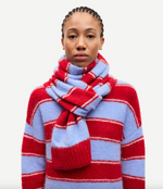 Sajeanne Scarf in Haute Red Stripe