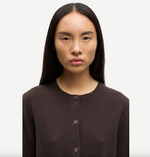 Saboston Cardigan in Black Coffee