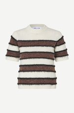 Sacian t-shirt in Black Coffee Stripe