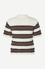 Sacian t-shirt in Black Coffee Stripe