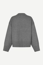 Salula V-Neck Sweater in Dark Grey