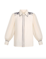 Kendall Shirt in Gardenia Lapis