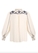 Kendall Shirt in Gardenia Lapis