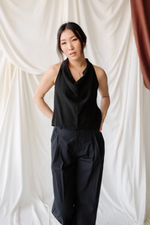 Laid Back Cowl Top in Black