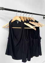 Laid Back Cowl Top in Black