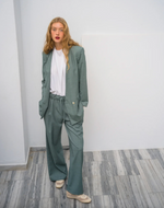 Pearl Blazer in Sea-Stone Green