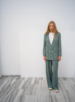 Pearl Blazer in Sea-Stone Green
