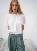 Cord Trousers in Sea-Stone Green