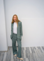 Cord Trousers in Sea-Stone Green