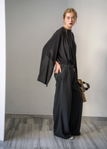 Cord Trousers in Black Cord