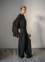 Cord Trousers in Black Cord