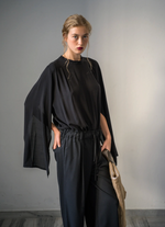 Cord Trousers in Black Cord
