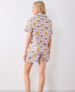 Sweet Bee Short PJ Set in Pink Petal