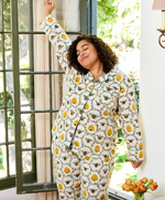 Sweet Bee Long PJ Set in Cream