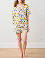 Sweet Bee Short PJ Set in Cream