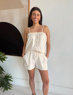 Travel Short in Parchment