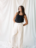 Easy Fit Trouser in Ivory