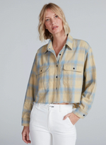 Crosby Flannel in Yellow Plaid