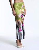 Mixed Floral Canopy Beaded Column Skirt