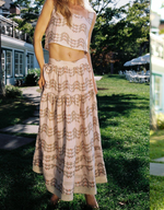 Vanessa Skirt in Floral Trelis