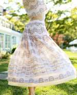 Vanessa Skirt in Floral Trelis