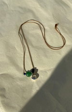 Pebble Charm on Silk Cord