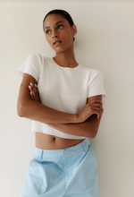 Blaise Crop Top in Bright White