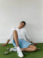 Blaise Crop Top in Bright White
