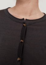 Corinne Slim Cardigan in Storm Grey